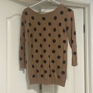 Old navy black and brown polka dot sweater